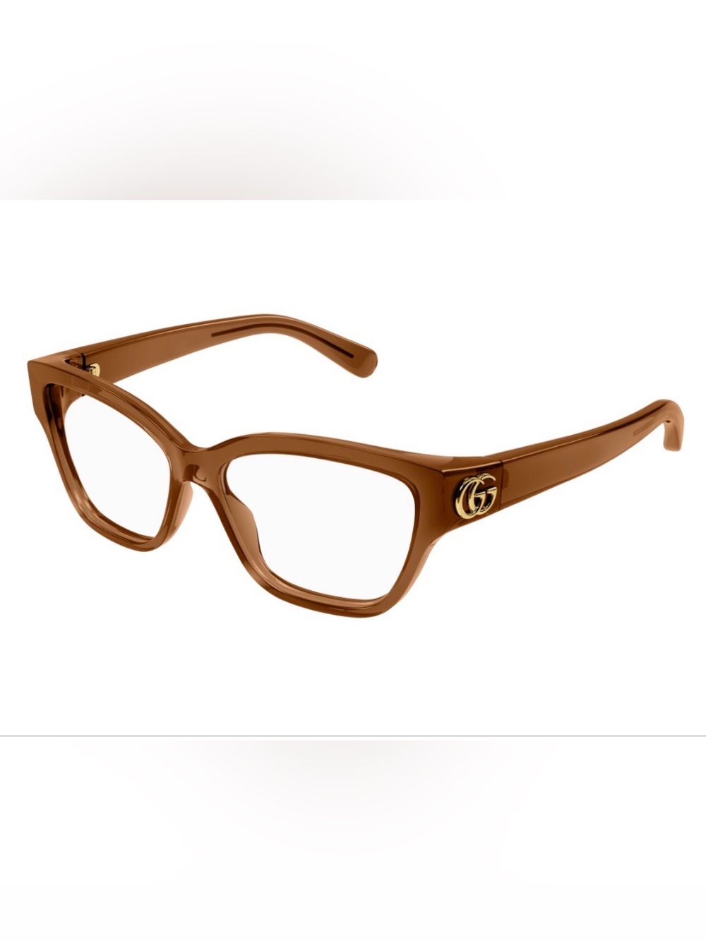 Gucci GG1597O 003 Women Eyeglasses Frame, Brown, MSRP $360